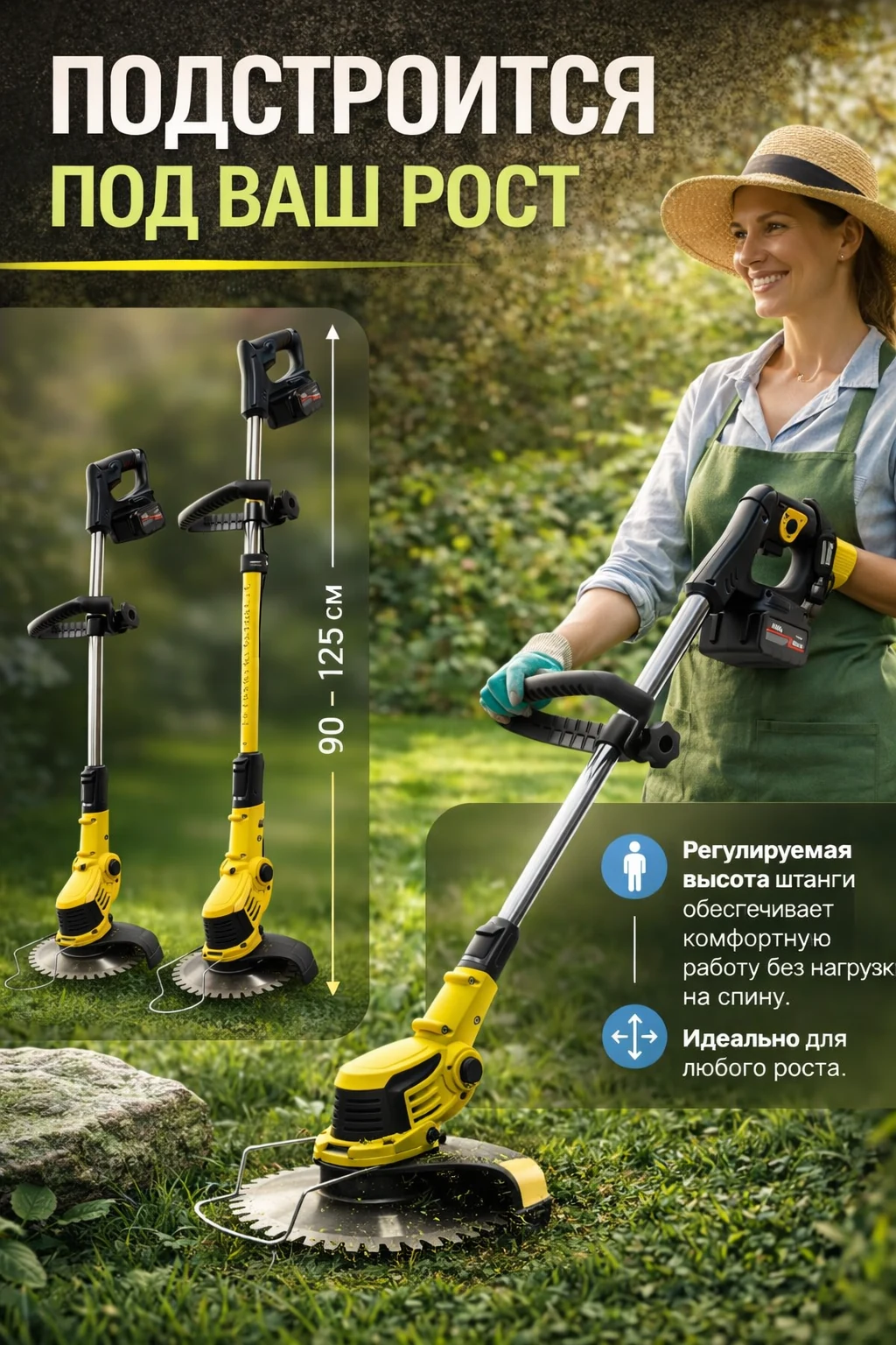 Характеристики аккумуляторного триммера